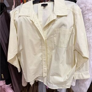 Vici Soft Yellow Button-Up Blouse